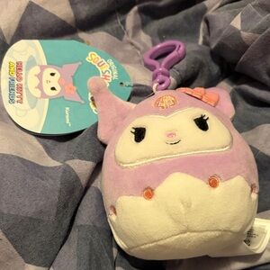 Hello Kitty Kuromi Plush with Purple Clip